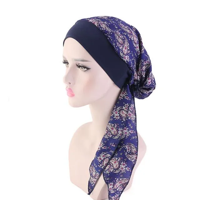 Flower print Jewish Woman Haircover bandana