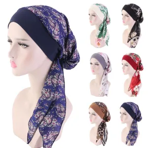 Flower print Jewish Woman Haircover bandana