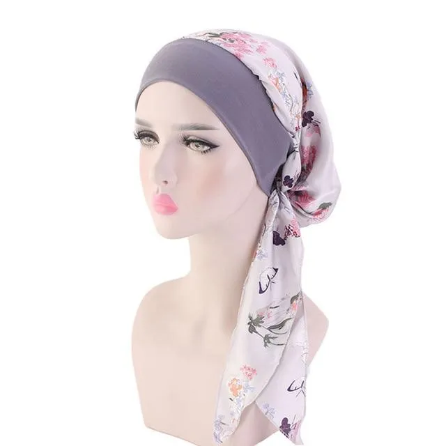 Flower print Jewish Woman Haircover bandana