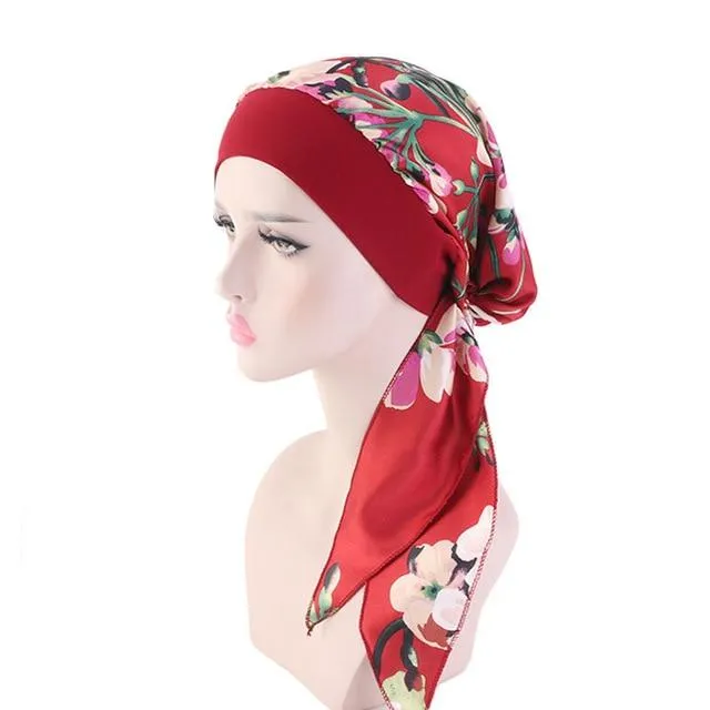 Flower print Jewish Woman Haircover bandana