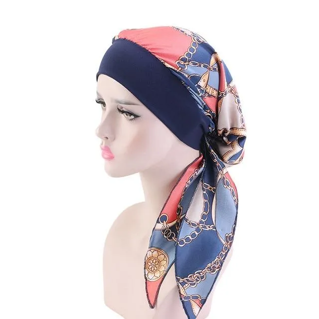Flower print Jewish Woman Haircover bandana