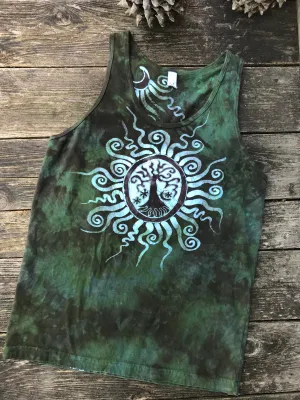 For Diane - Size Medium Moss Tree Pendant Super Cotton Tank Top