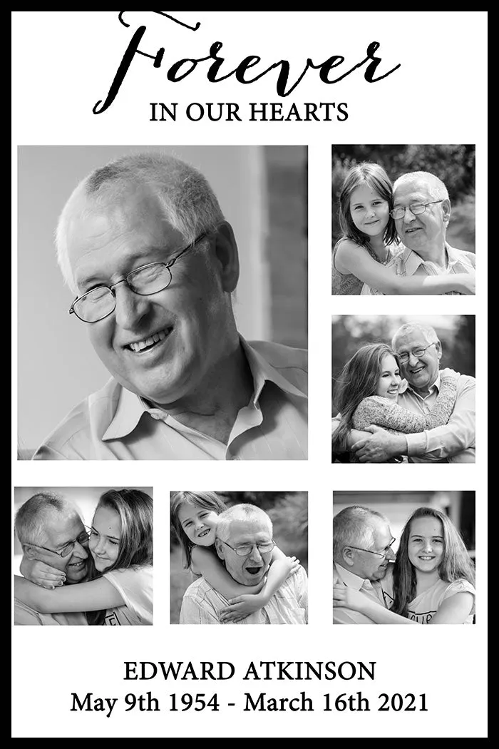 Forever in our hearts Memorial Picture