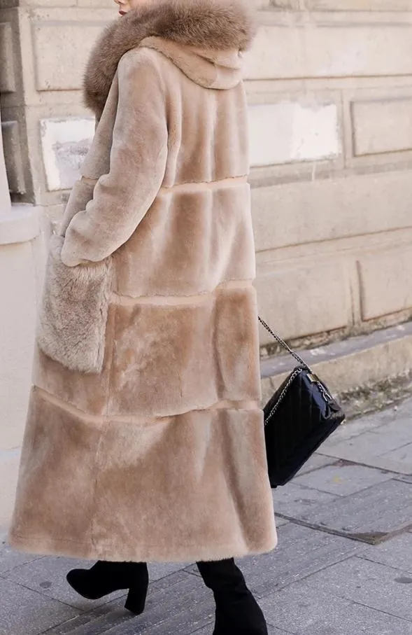 Genuine Fur Double Side Wear genuine leather Coat