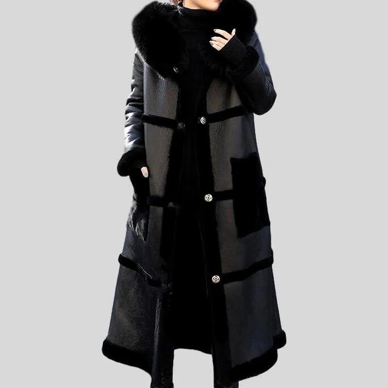 Genuine Fur Double Side Wear genuine leather Coat