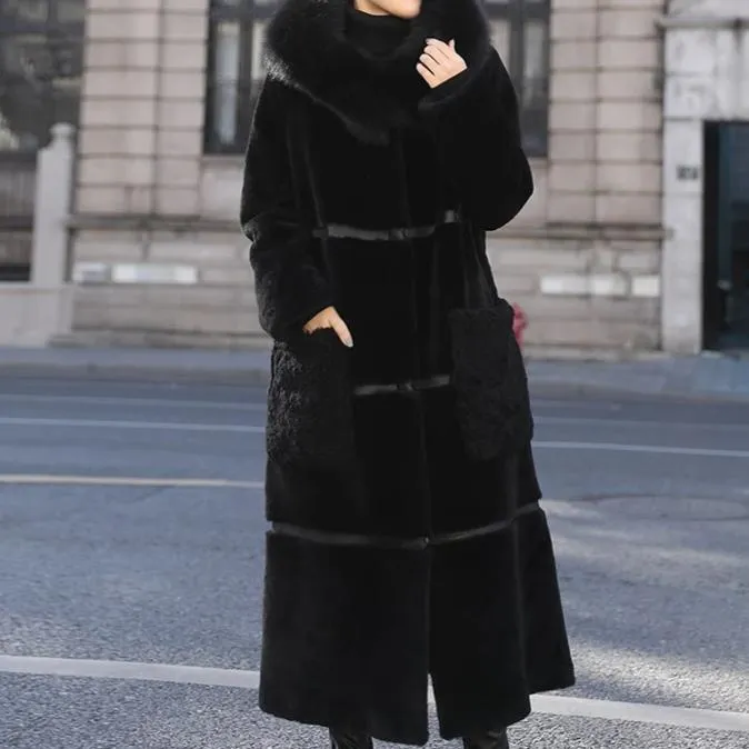 Genuine Fur Double Side Wear genuine leather Coat