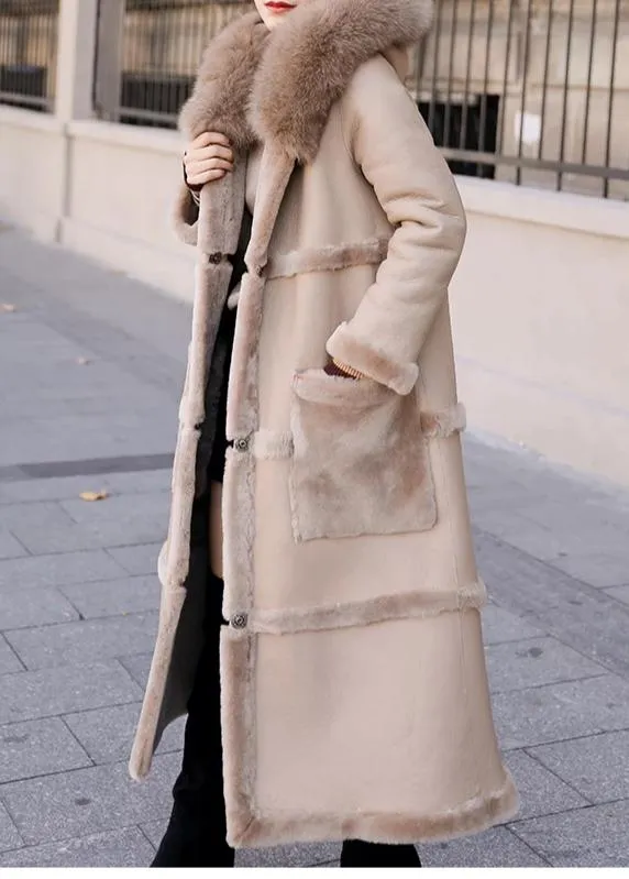 Genuine Fur Double Side Wear genuine leather Coat