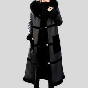 Genuine Fur Double Side Wear genuine leather Coat