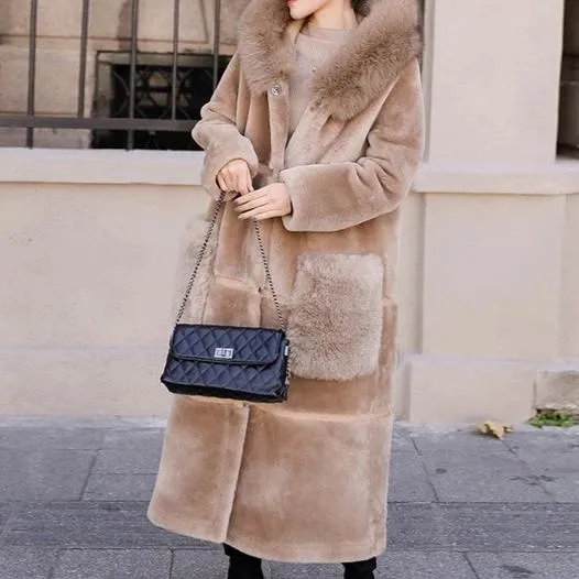 Genuine Fur Double Side Wear genuine leather Coat