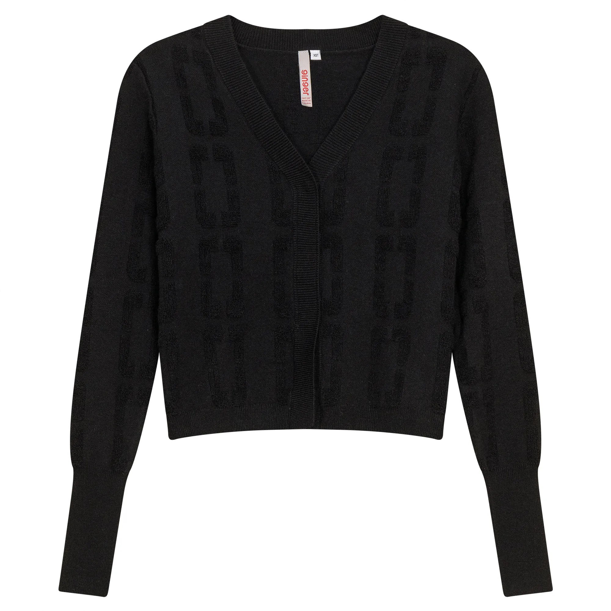 Ginger Black Chain Knit Bolero WB4CPT7062C