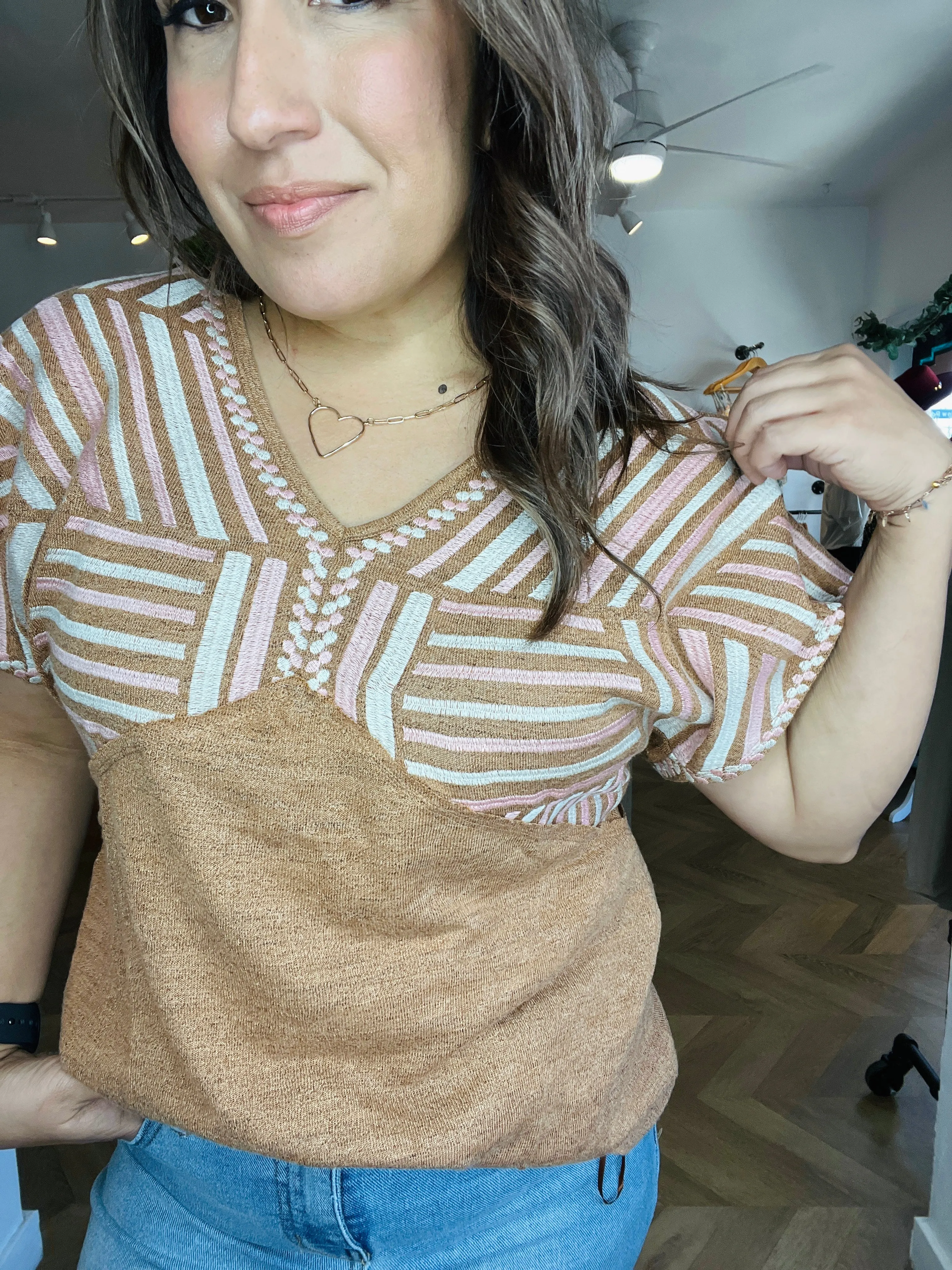Golden Knit Top
