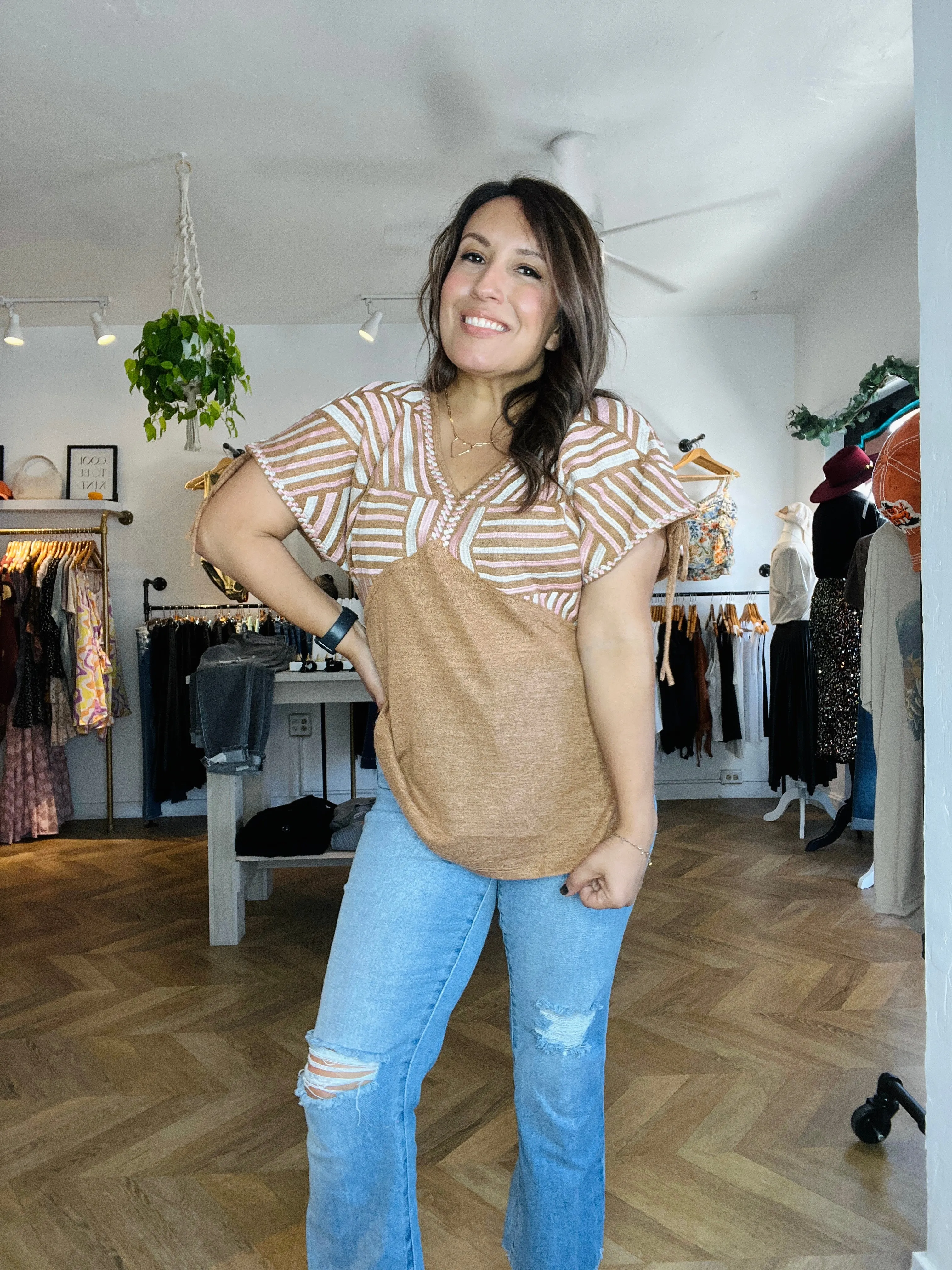 Golden Knit Top