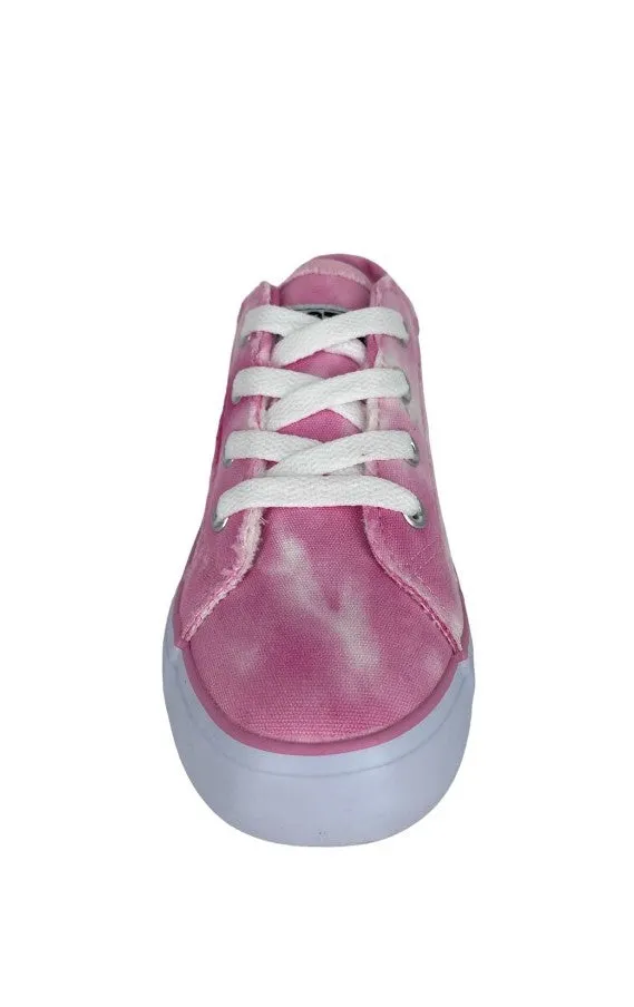 Gotta Flurt Girl's Tide Pink Tie-Dye Canvas Casual Sneaker