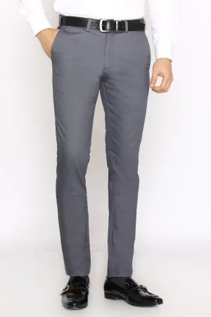 Grey Smart Fit Cotton Chino