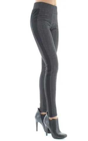 Herringbone Chic Wide Waistband Leggings