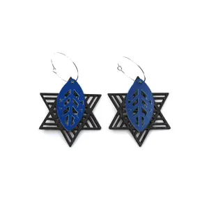 Hinetakurua - Takurua Paewai Earrings - Blue | by Nichola Te Kiri