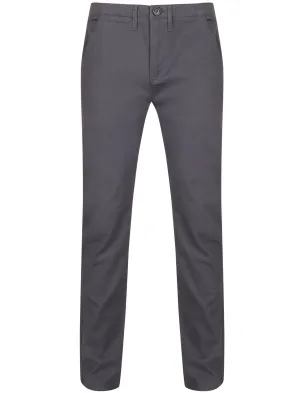 Horizon Cotton Twill Chinos in Dark Grey - Tokyo Laundry