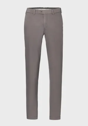 ID24786-Hiltl- Grey Tricotine Cotton Trouser