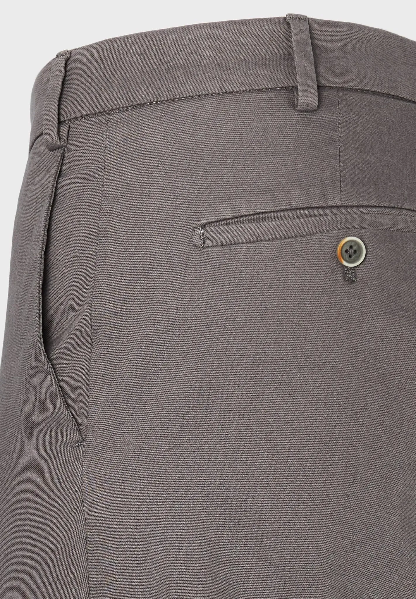 ID24786-Hiltl- Grey Tricotine Cotton Trouser