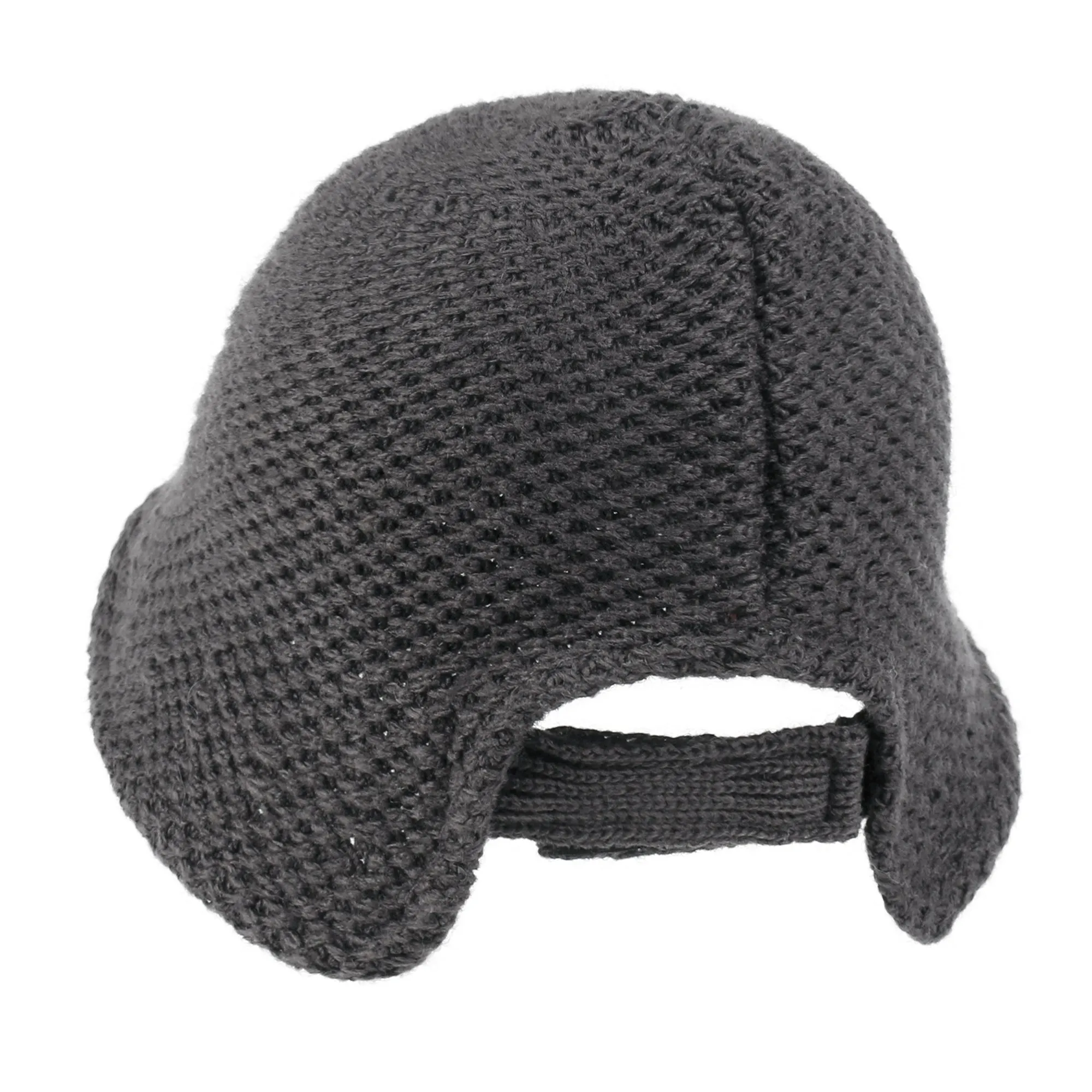 ililily Crochet Asymmetrical Brim Wool Blended Bucket Hook And Loop Winter Hat