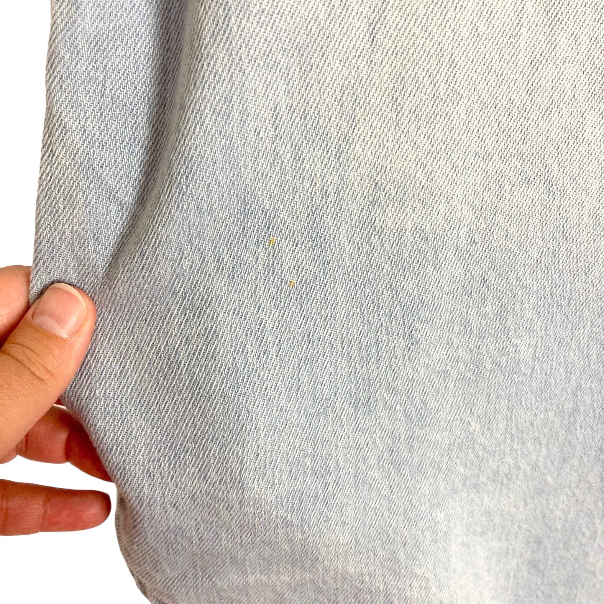 Judith March Denim Rose in the USA Roll Tab Sleeve Shacket- Size M (sold out online, see notes)