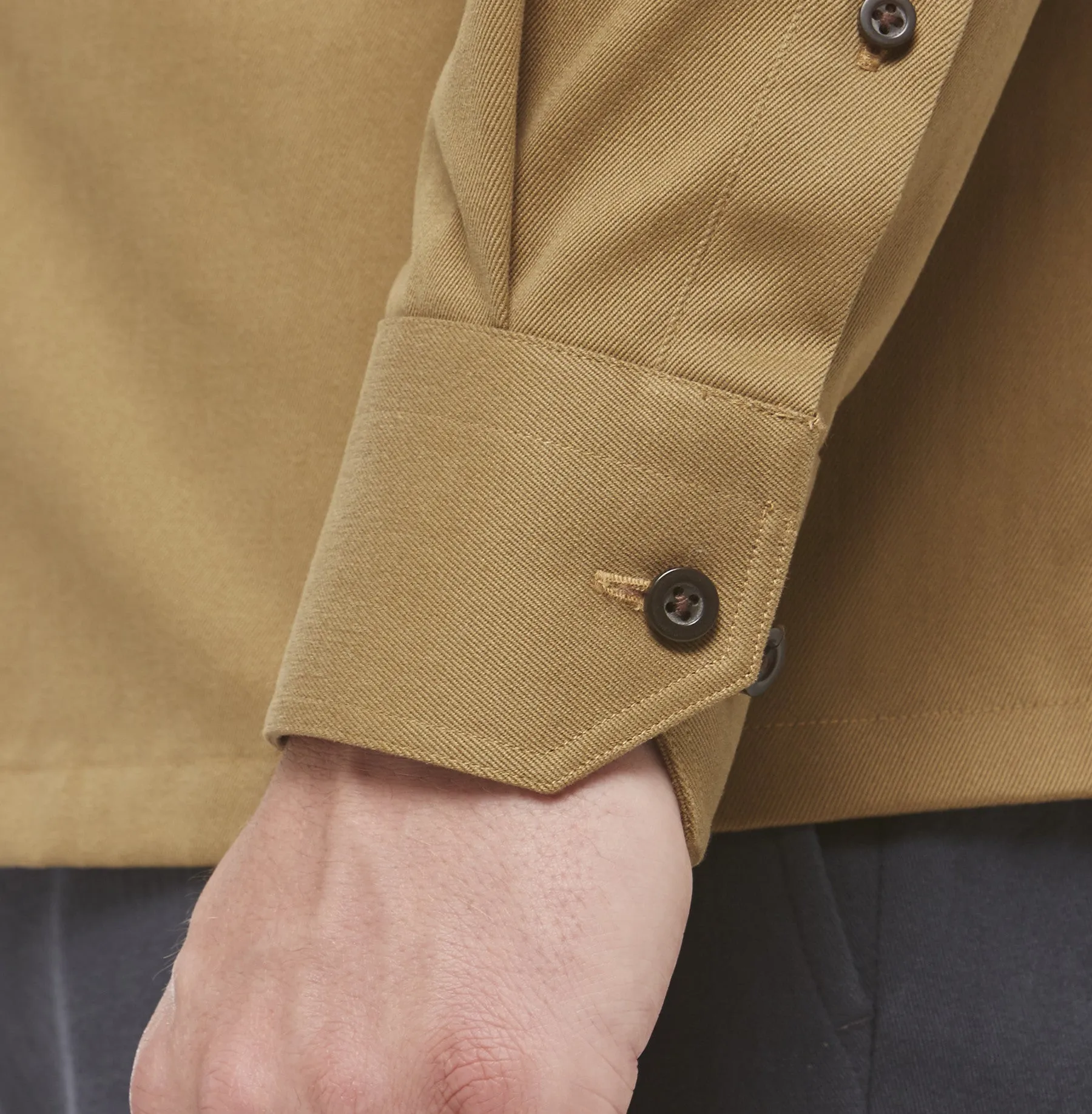 Khaki Cotton Shacket