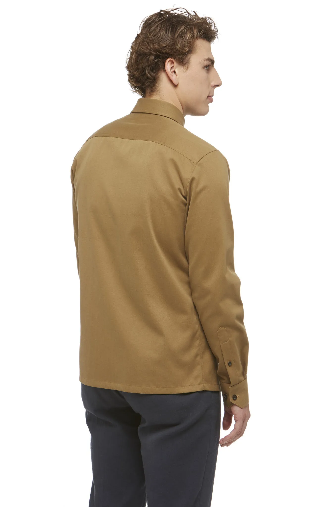 Khaki Cotton Shacket