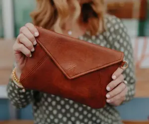 Kimnai Brown Adjustable Crossbody Purse