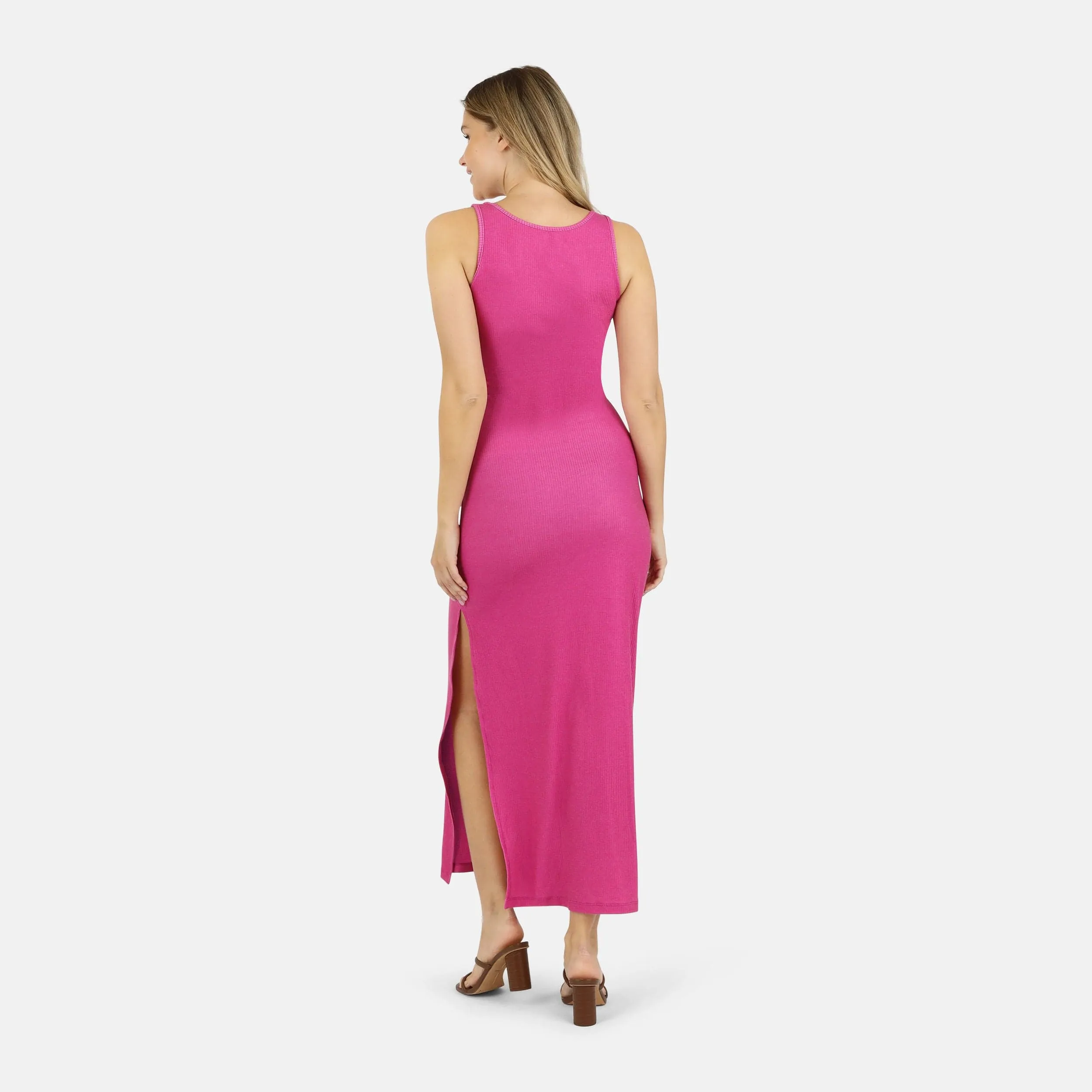 Krista Twist Dress - Pink Aster