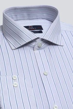 Light Purple Stripes Formal Autograph Shirt