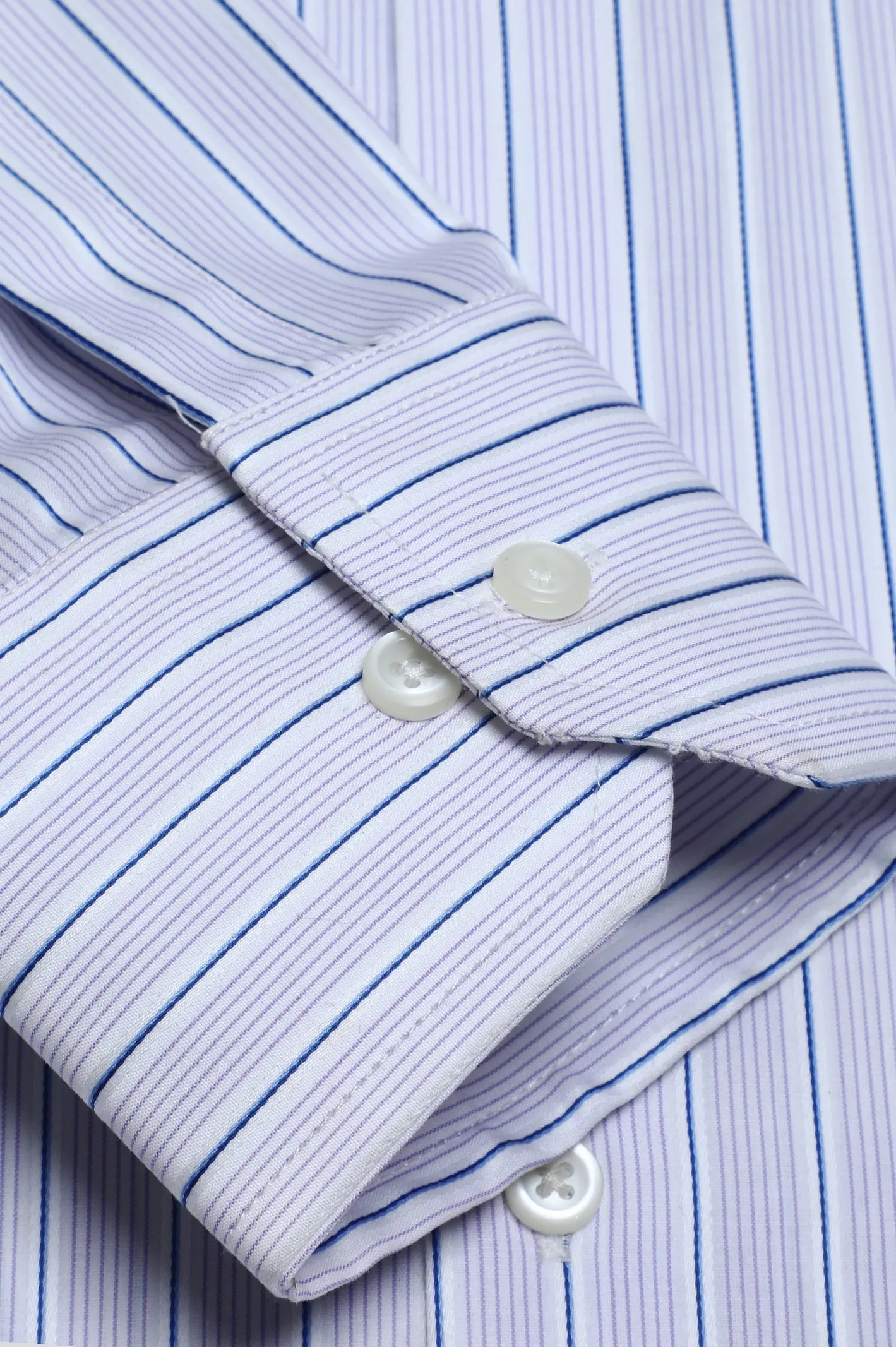 Light Purple Stripes Formal Autograph Shirt