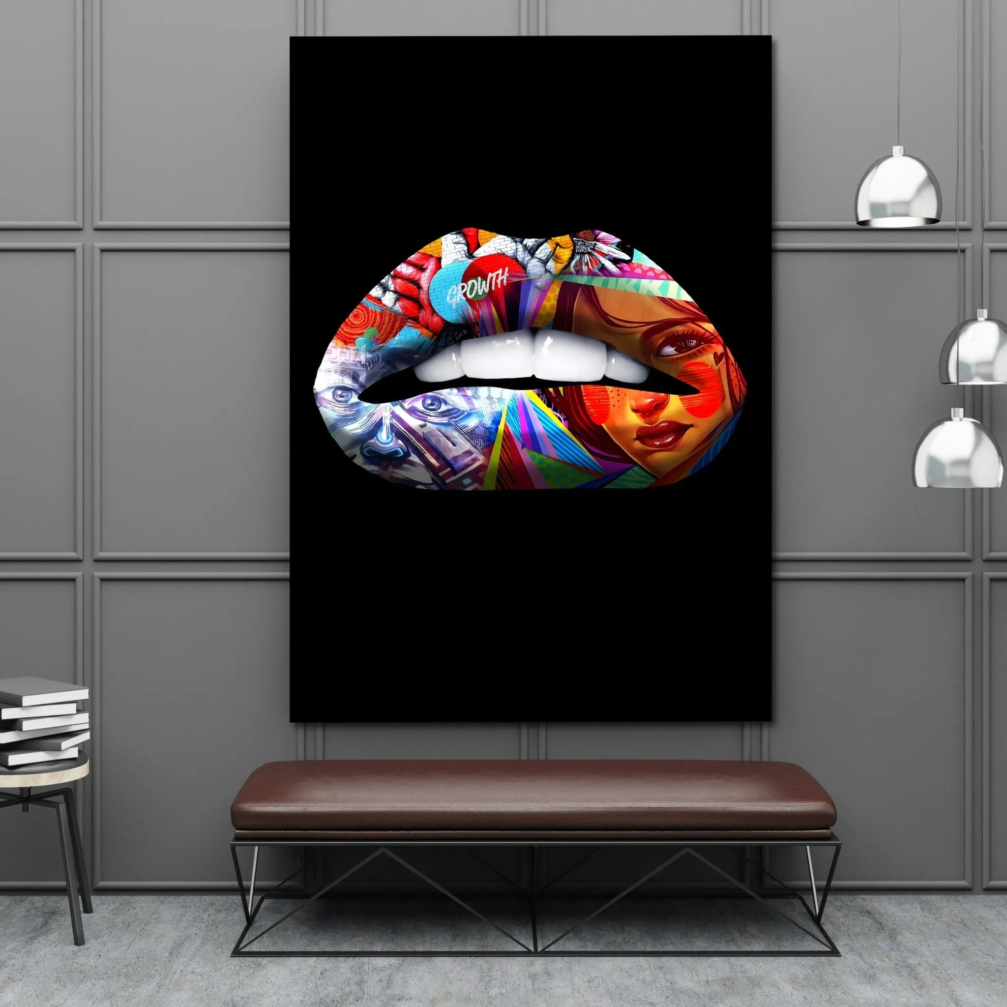 Lips Canvas Art