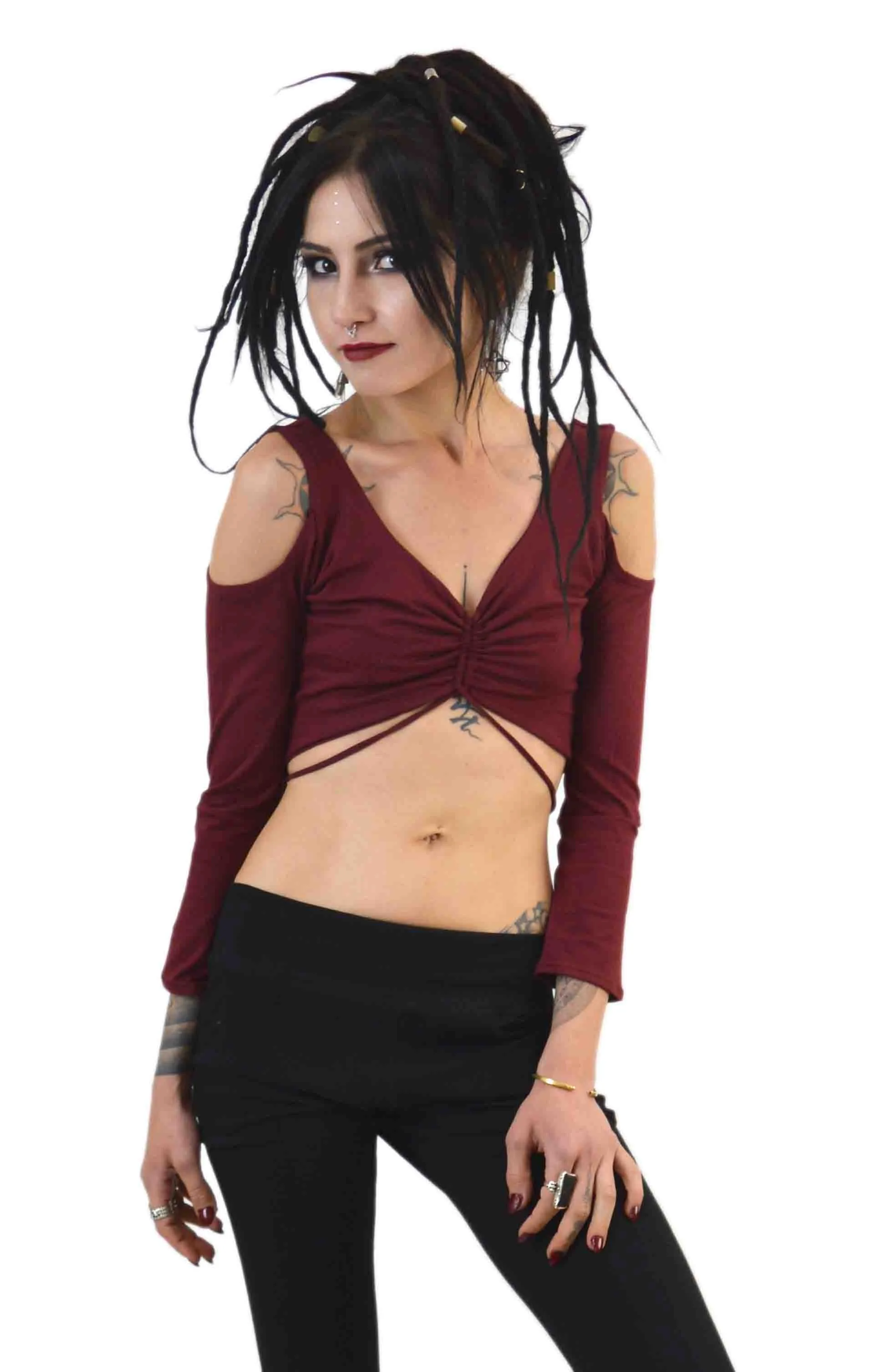 Long sleeve Sari top