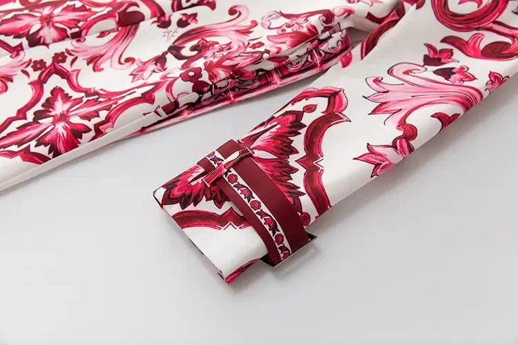 Loren Printed Coat Dress