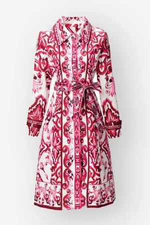Loren Printed Coat Dress