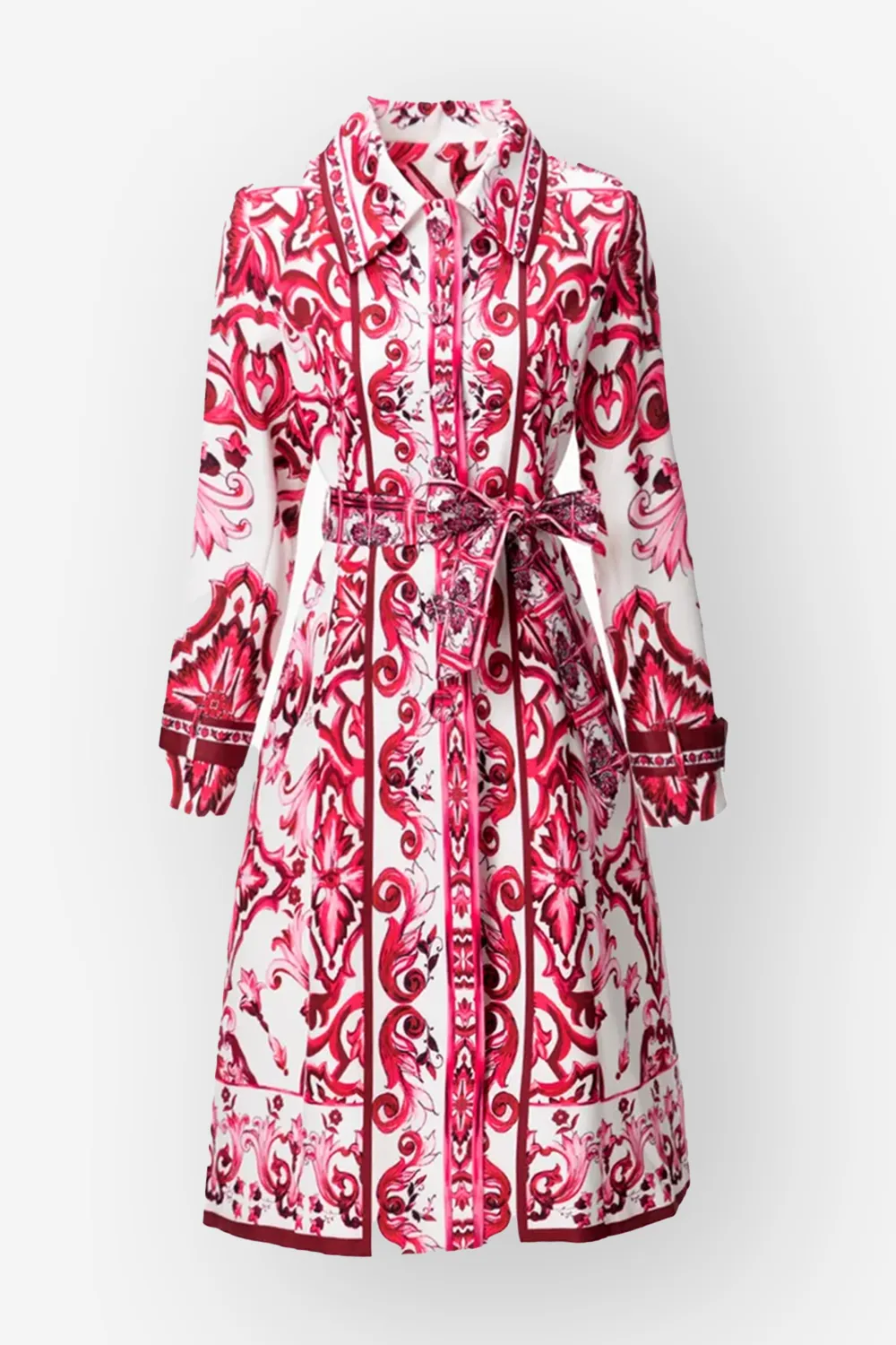 Loren Printed Coat Dress