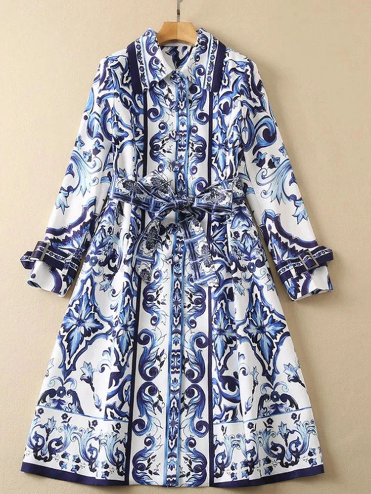 Loren Printed Coat Dress