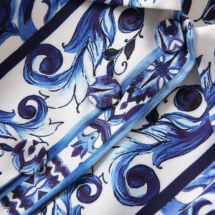 Loren Printed Coat Dress