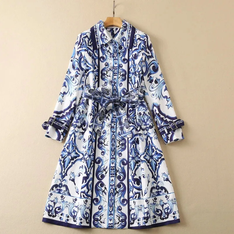 Loren Printed Coat Dress