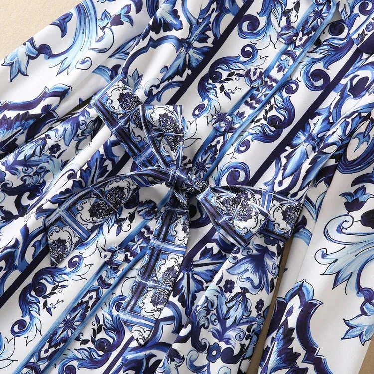 Loren Printed Coat Dress