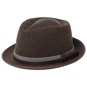Men's Pork Pie with Debossed Logo