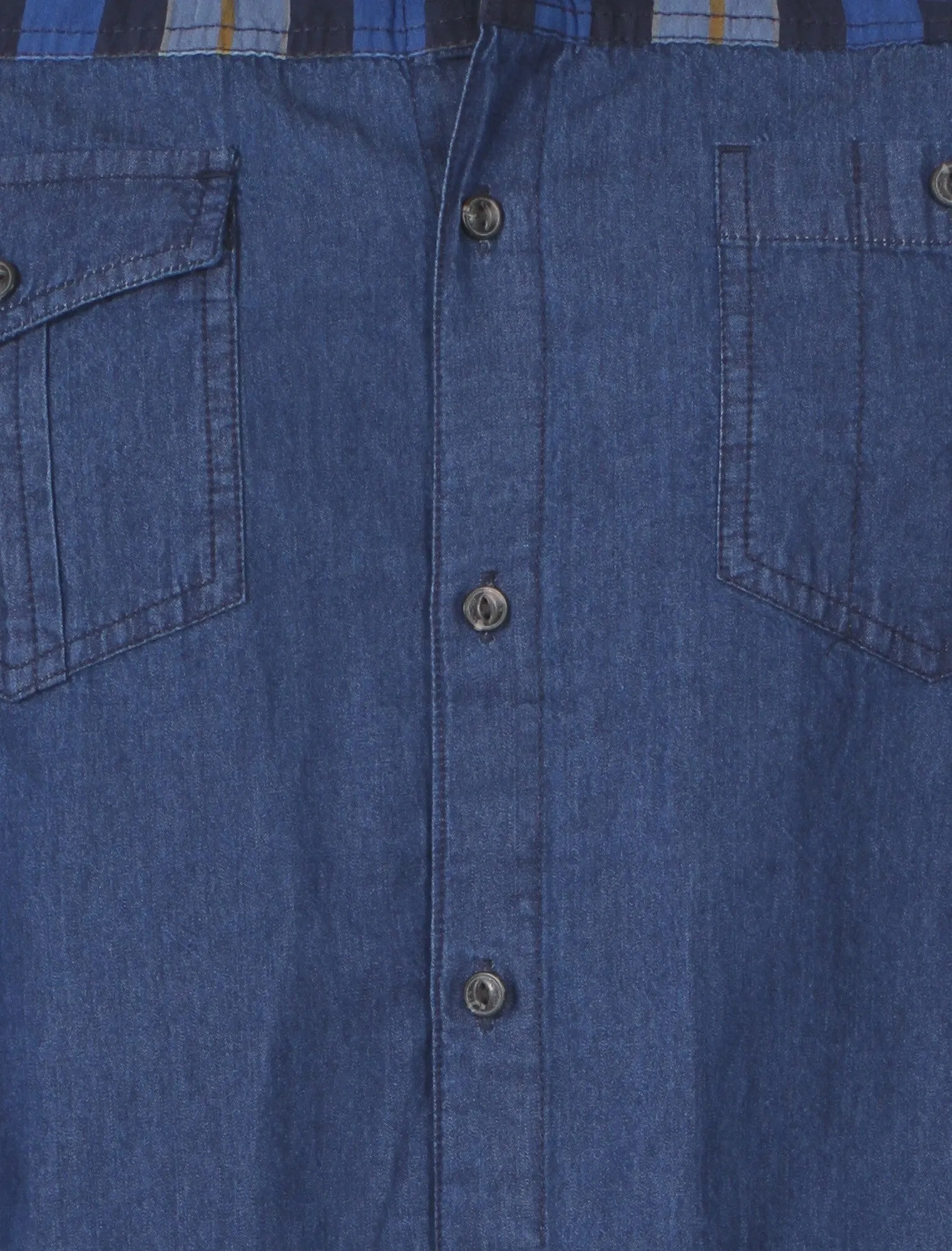 Mens Tokyo Laundry Adrian Blue Long Sleeved Shirt