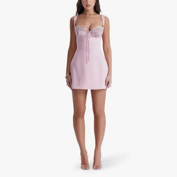 MINI DRESS ADRIANA House Of Cb, pink