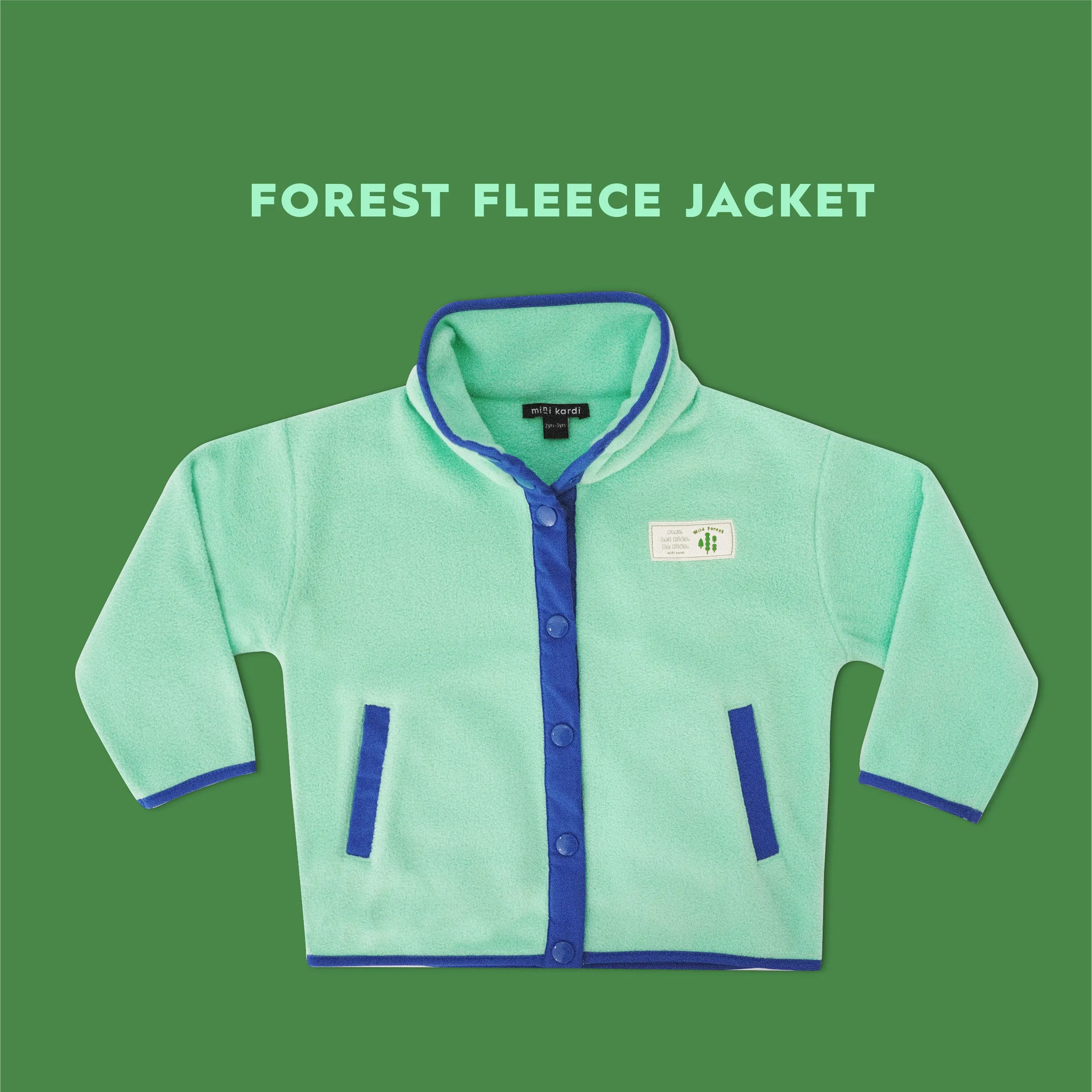 Mini Kardi Forest Fleece Jacket / Light Green