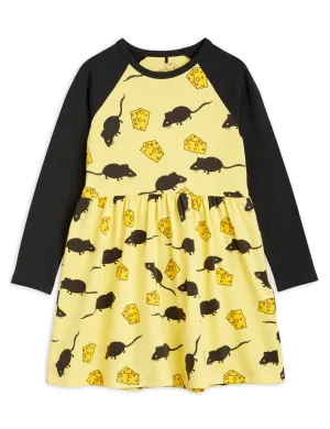 Mini Rodini Mouse AOP LS Dress