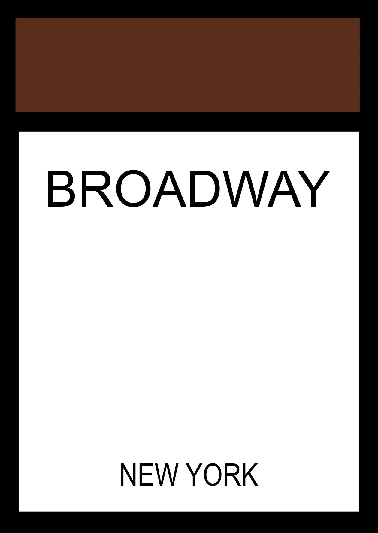 Monopoly Brown Canvas
