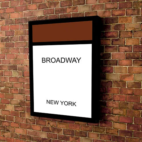 Monopoly Brown Canvas