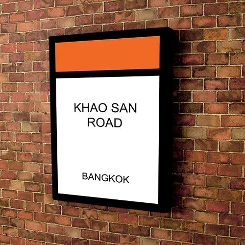 Monopoly Orange Canvas