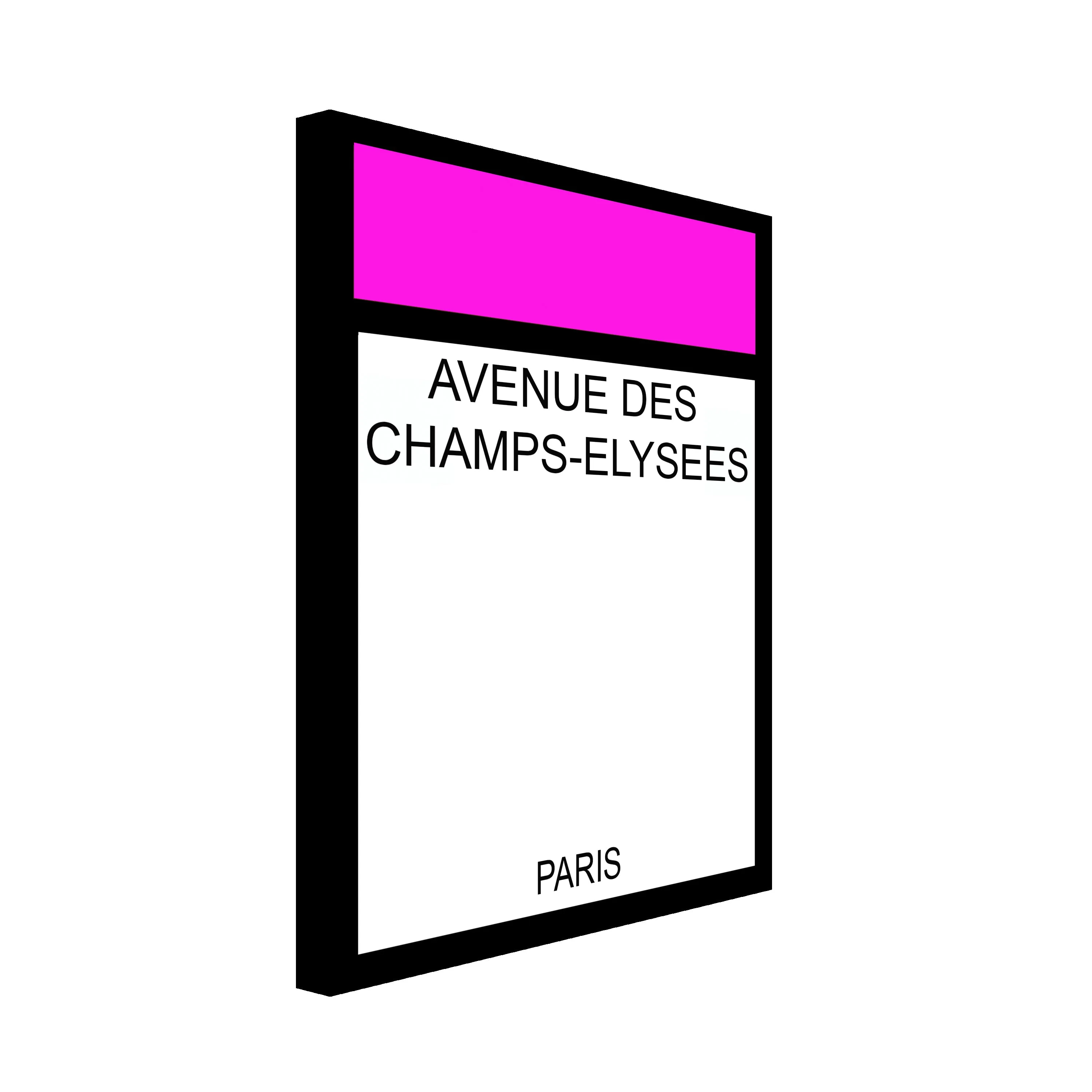 Monopoly Pink Canvas