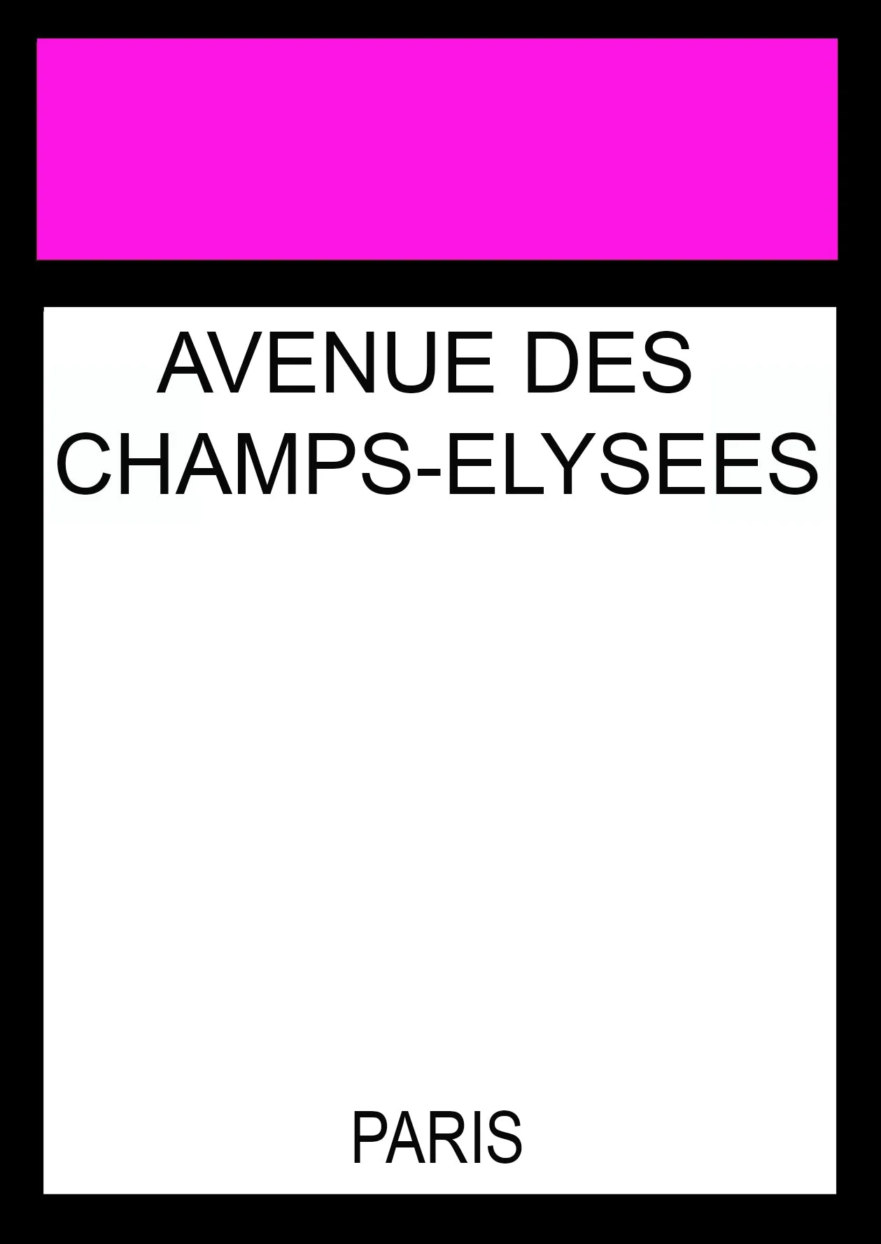 Monopoly Pink Canvas